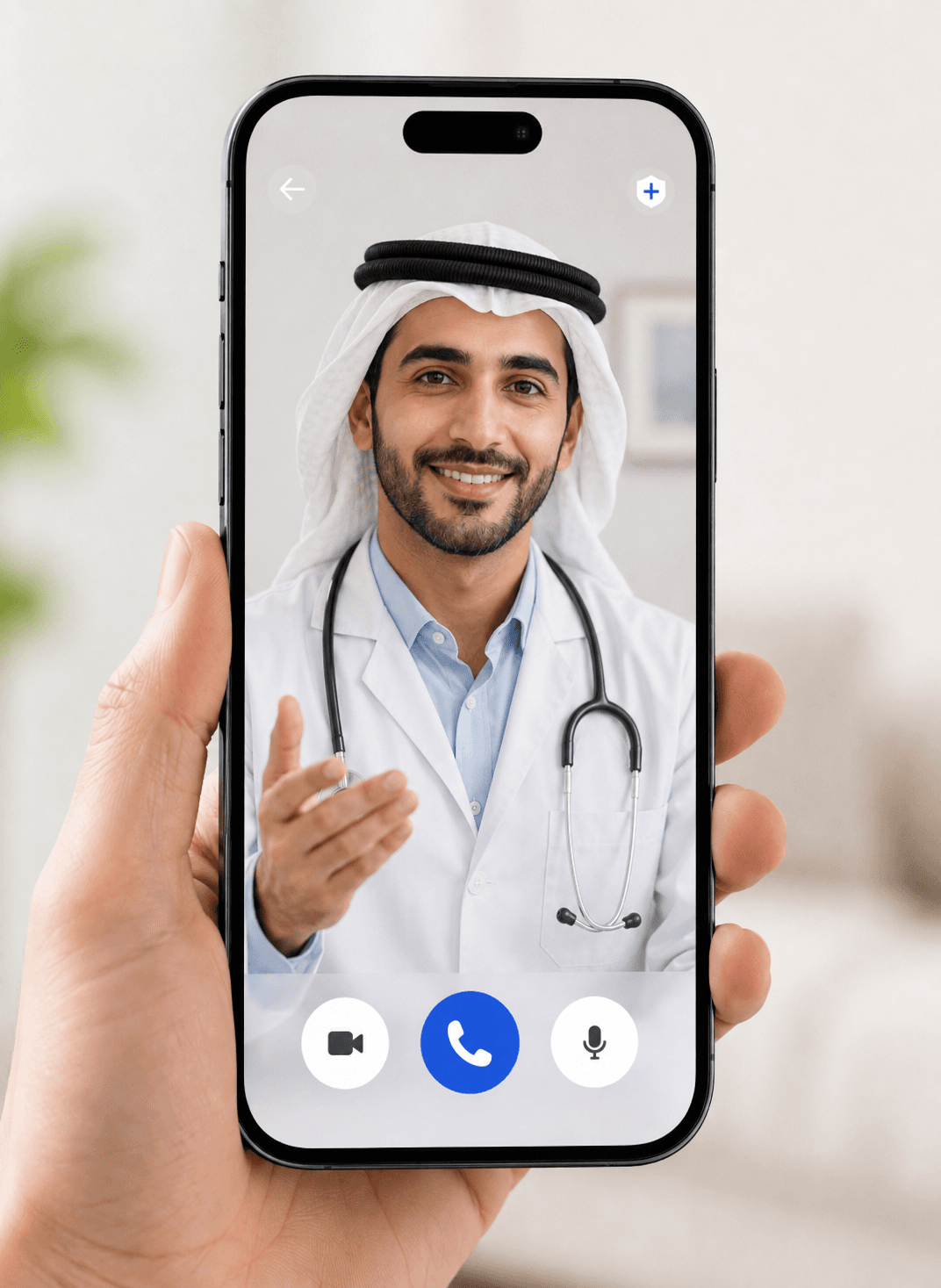Doctor video consultation on mobile